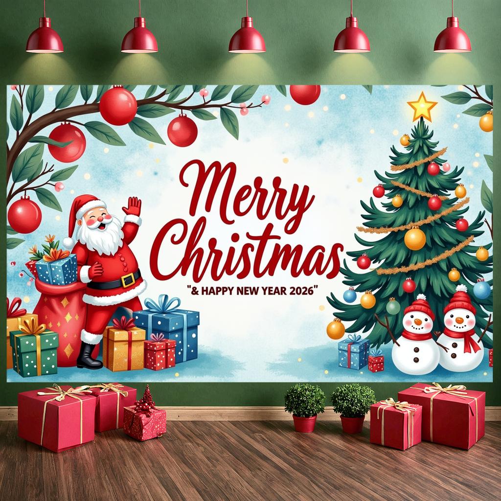 Christmas Display Christmas Tree Decor New Year Background Festive Banner Festive Holiday Banner For Christmas Party Holiday