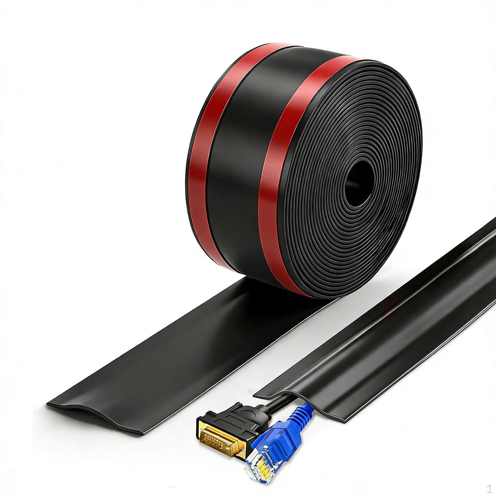 

Covers Cable Protection Cord Hider, for Floors чорний