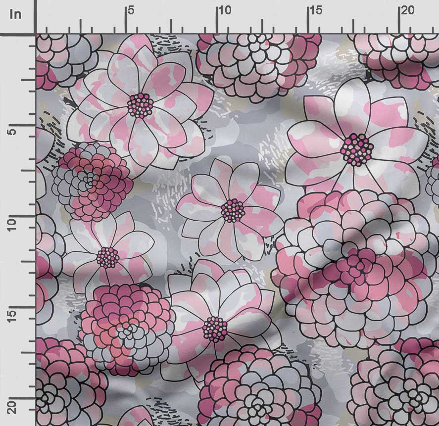 Soimoi Bird & Flowers Print,  Cotton Cambric, Quilting Fabric Sold by The Yard 42 Inch Wide, Medium Weight Cotton Fabric, Sewing  Supplies