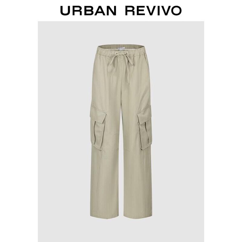 UR2026 Women s Casual Drawstring Cargo Pants M
