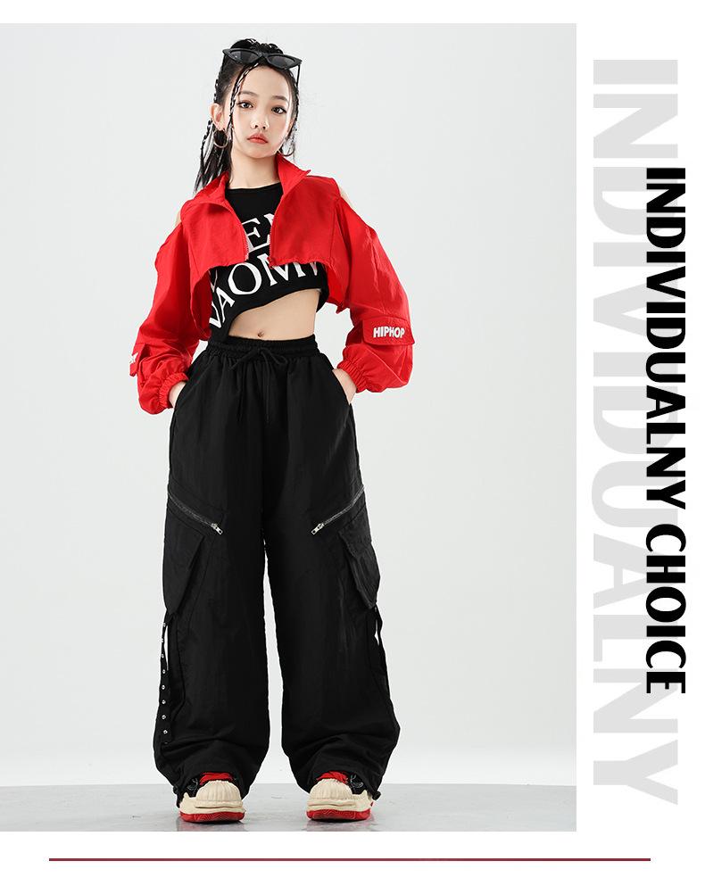 Girls' Trendy Jazz Dance Outfit - Stylish Fashion Show & Street Style Costume