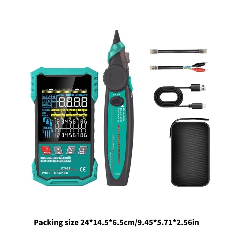 Digital Multimeter And POE Voltage Test Tool Networks Cable Tester For Electricians With High Precisions Plastic Design