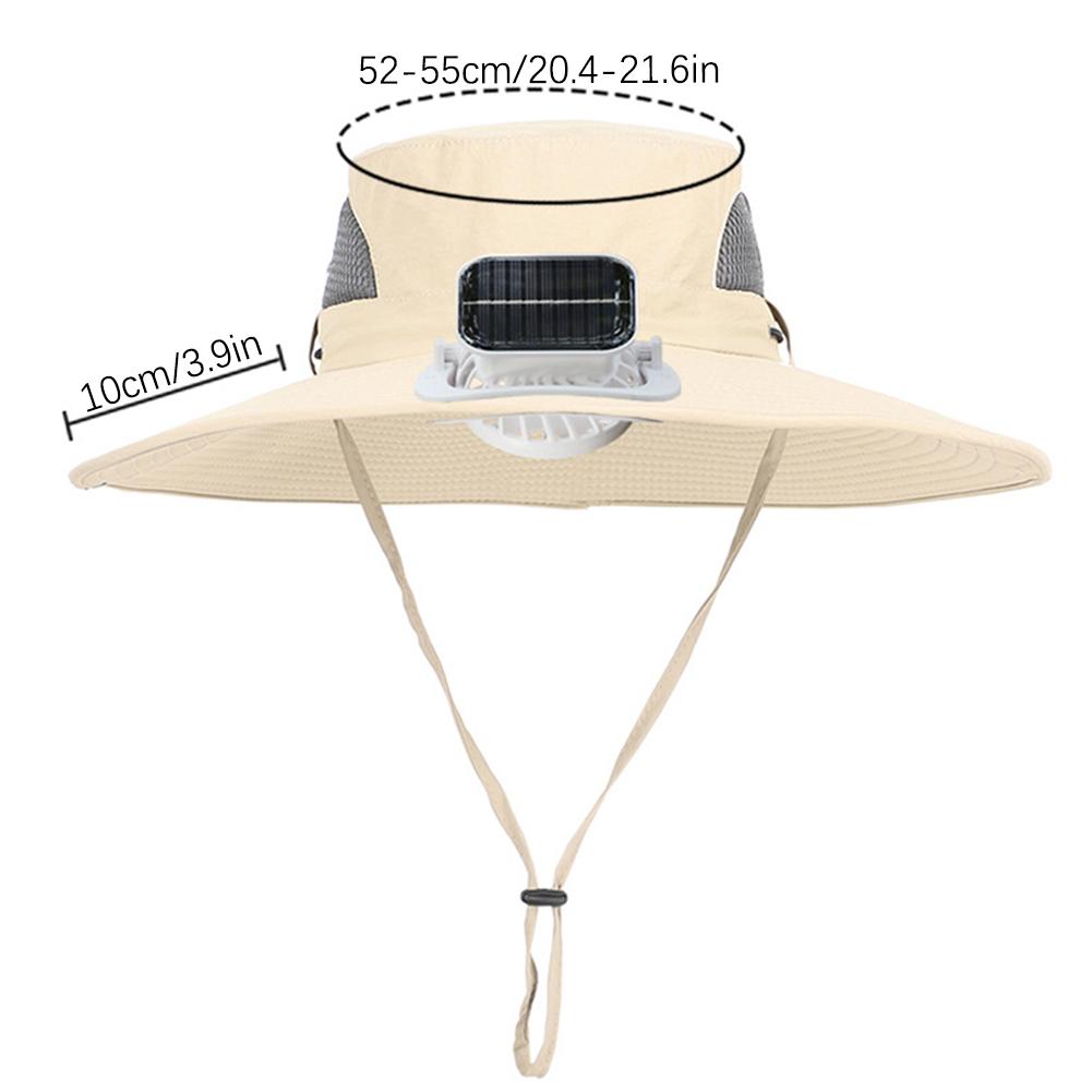 Wide Brim Sun Hat Lightweight Echargeable Sun Fan Hat Built-In Fan Cooling Sunhat Hats For Men Women Beach Hiking Camping