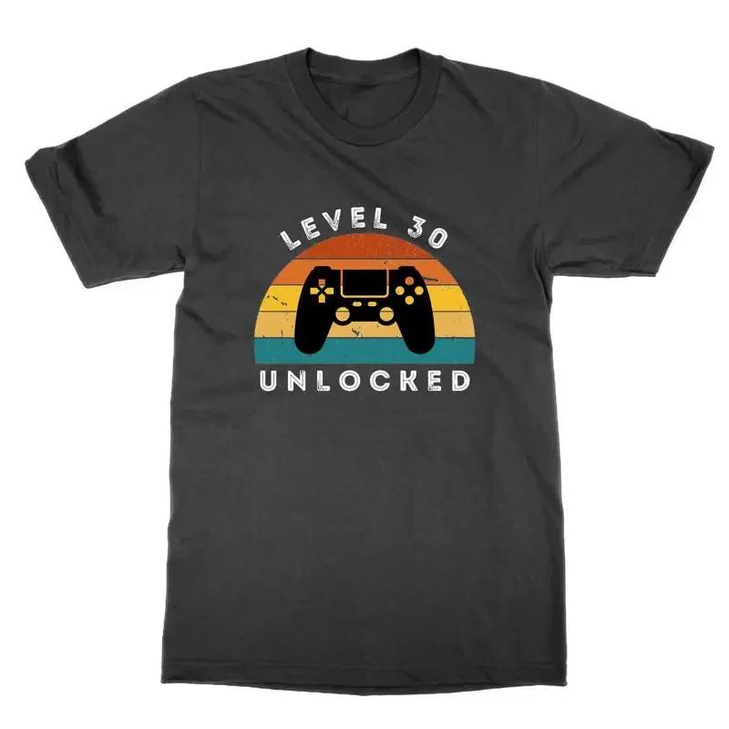 Level 30 Unlocked T Shirt Funny Gamer Dad Video Game Birthday Gift