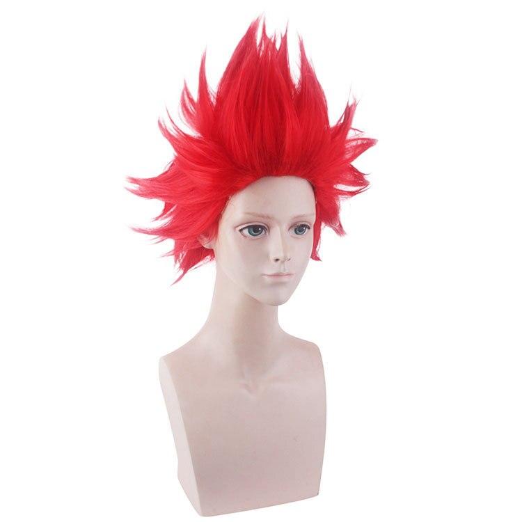 

Аниме My Hero Academia Kirishima Eijiro Короткий красный парик для косплея Boku no Hero Academia Хэллоуин Костюм Синтетические волосы Perucas 35CM красный