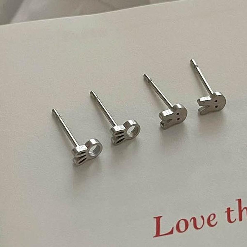 Women's Surgical Steel Rabbit Piercing Earrings (2 Types)