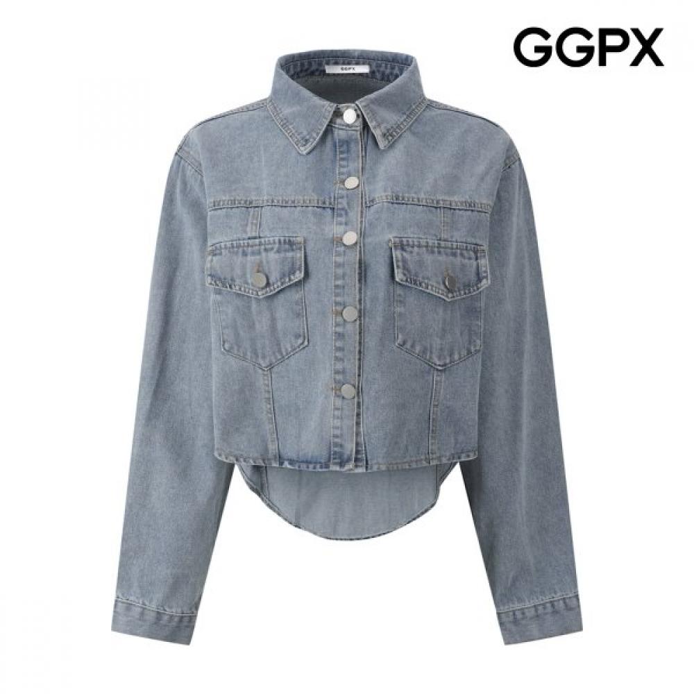 Джинсовая куртка Ggpx с асимметричным кроем Gq2jk012f sky blue/F