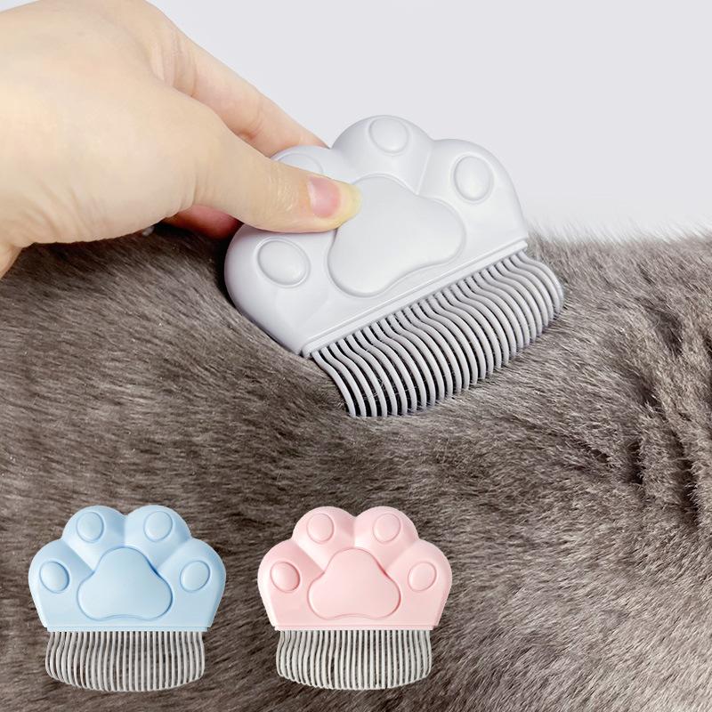 Cat Brush Cat Fur Knot Cutter Pets Hair Removal Comb Dog Grooming Shedding Tools Double Sided Stainless Brush Pet Products