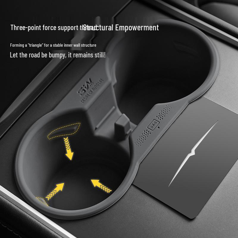 Tesla Model Y/3/S/X Center Console Silicone Cup Holder Coaster