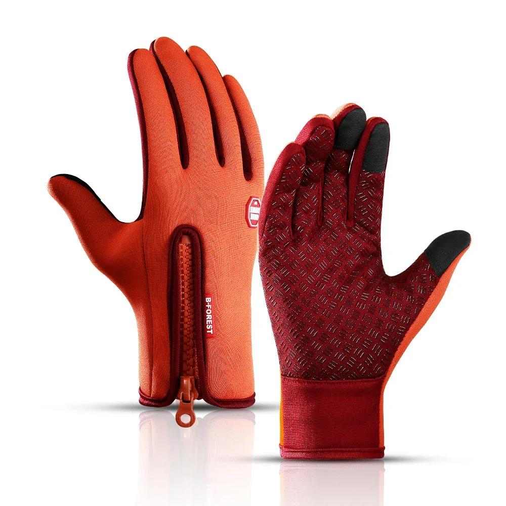 New Winter Gloves Warm Touchscreen Sport Fishing Splash-proof Skiing Army Cycling Snowboard Nonslip Zipper Men's Women Gloves