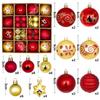 44 Stück 6 cm Weihnachtsbaumkugel Weihnachtsdekoration Xmas Baum Anhänger Ornamente Heimdekoration Navidad Party Neujahr 2027 Partyzubehör