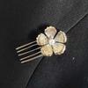 5pcs Retro Golden Flower Hair Forks Hairstyle Tools Wave Zinc Zinc Alloy Barrettes Pearl Side Clips  Banquet