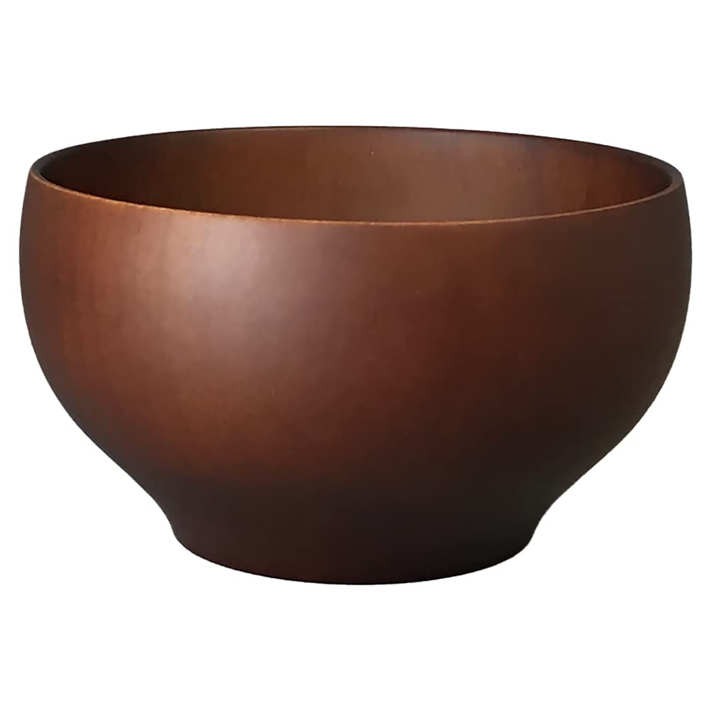 Alphax Natural Wood Soup Nagomi Multi Dark Bowl, Bowl, Brown, Approx. 330ml, AP-911111