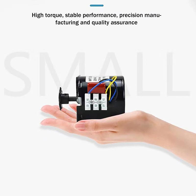 60Ktyz Claw Pole Permanent Magnet Synchronous Motor Ac220V 14W 50Hz Micro Gear Motor Low Speed 2.5R/Min For Automatic Incubator
