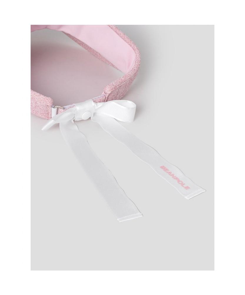 Binpolaegseseoli Women'S Tweed High-Fit Sun Visor Light Pink