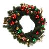 Xmas Wreath 50CM Artificial Decorative Front Door Hanging Wreath with Light for Holiday Home Decor