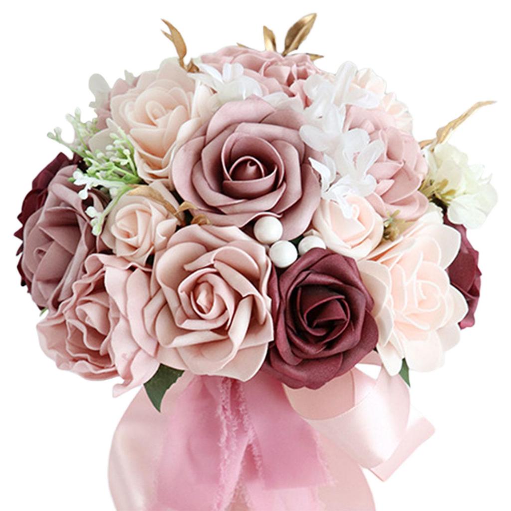 Wedding Rs Bouquet Decor Bridal Bouquet for Weddings Engagement Valentines Burgundy