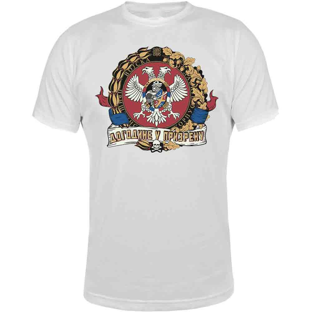 Next year in Prizren. Pristina Corps Badge T-Shirt 100% Cotton O-Neck Summer Short Sleeve Casual Mens T-shirt Size S-3XL