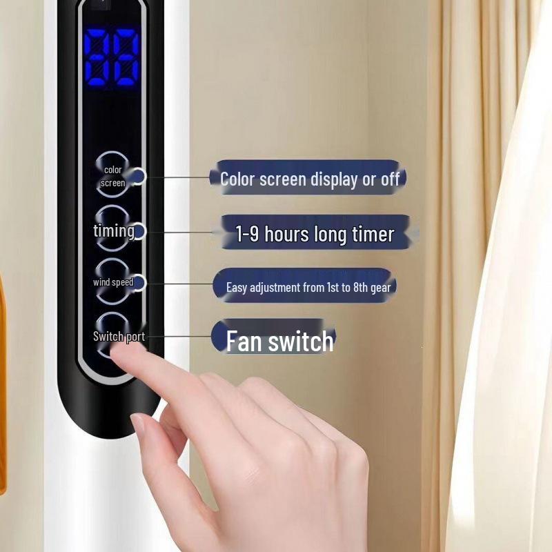 Xianke Ultra-Quiet Floor-Standing Fan with Remote Control for Home, Office, and Dormitory