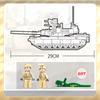 781pcs World War II 2 Military USA Abrams M1A2 Battle Tank Chariot Building Blocks Army Classic Accessories Model Kids Gift