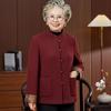Elderly Women's Winter Wool Blend Tang Suit Coat