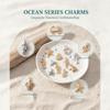 20/100Pcs Kc Silver Gold Plated Ocean-Themed Charm Set Random Assortment – Diy Jewelry Making Kit For Necklaces