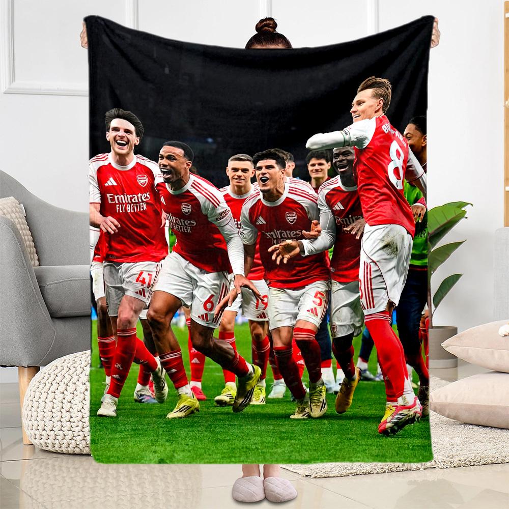 Arsenal Blanket Soft Warm Cozy Perfect for Picnics Chair Livingroom for All Seasons Playful Design Gifts For Family Or Friends