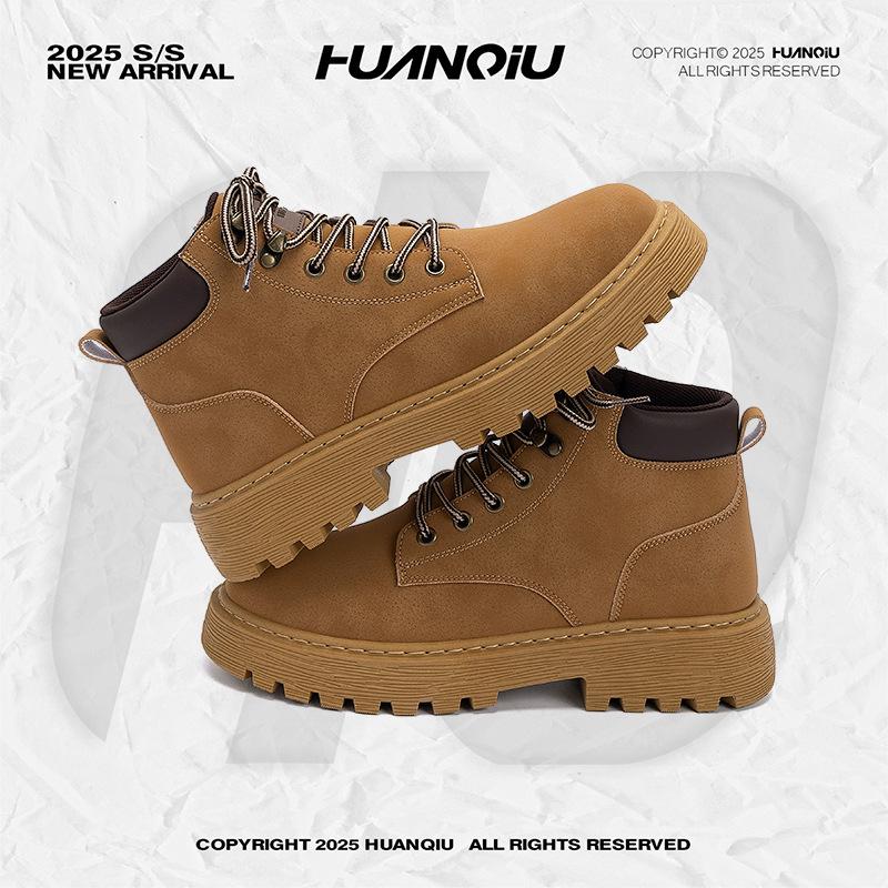 Global thick-soled Martin boots men's ZHQ-HY2160 autumn popular versatile retro men's shoes outdoor casual rhubarb boots