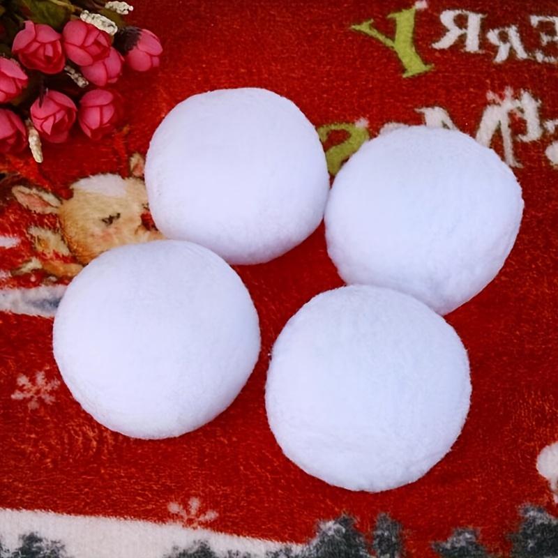 30pcs/20pcs Fake Snowballs Indoor Snowballs for Outdoor Winter Fun & Christmas Tree Decor, Festive Holiday Gift, Polypropylene Material