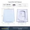 Capac de WC Îngroșat Trapezoidal/Pătrat
