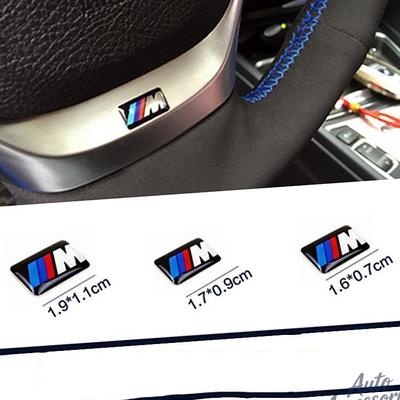 BMW M M5 için 4 Adet Araba Stickerı Araba Direksiyon Simidi Dekorasyonu Orta Göbek Kapağı Amblemi Rozet DIY Sticker Stil Aksesuarları CUQ1 QQ18