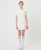 A Ben White Short-Sleeve Collared Dress