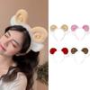 Women Cartoon Wash Face Korean Hair Accessories Hair Hoop Lamb Headband Plush