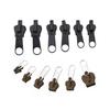 6Pcs/Set Sturdy Anti-rust Zipper Puller Metal Practical Stable Zipper Head for Clothes