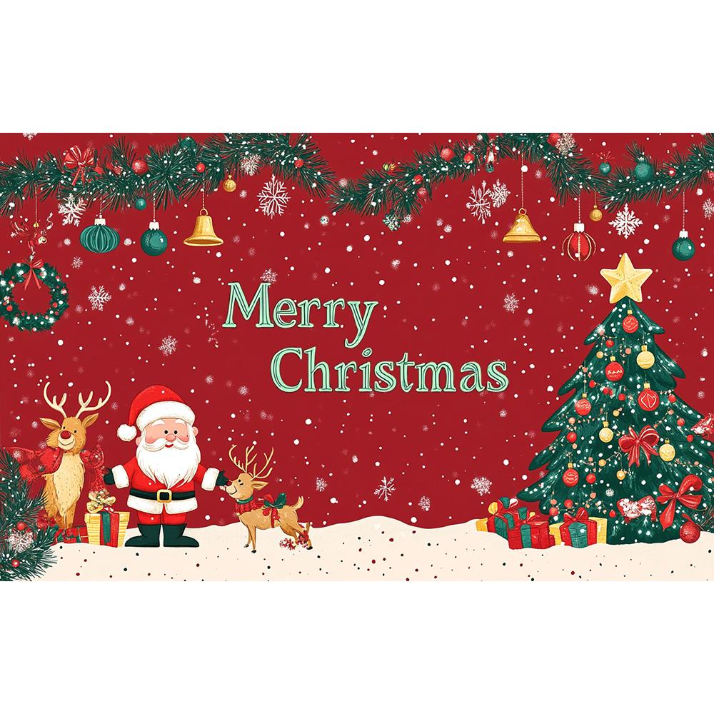 Merry Christmas Banner Christmas Home Decoraton 2025 Cristmas Party Decor Xmas Photography Background Props Happy New Year 2026