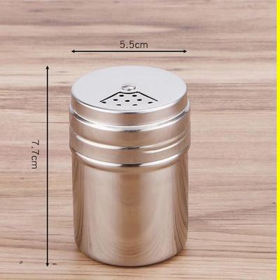 SMVP Stainless Steel Rotary Seasoning Shakers, Set of 4