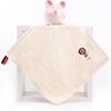 1Pcs 25x25cm 100% Cotton Cartoon Animal Embroidered Small Square Face Towel Baby Hand Children Wash Cloth