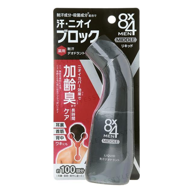 Kao - 8 x 4 Men Middle Liquid Deodorant 85ml