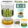 Pickle Container Wet And Dry Separation Olive Jar Leakproof Pickle Jar with Strainer Reusable Pickle Container for Food Storage