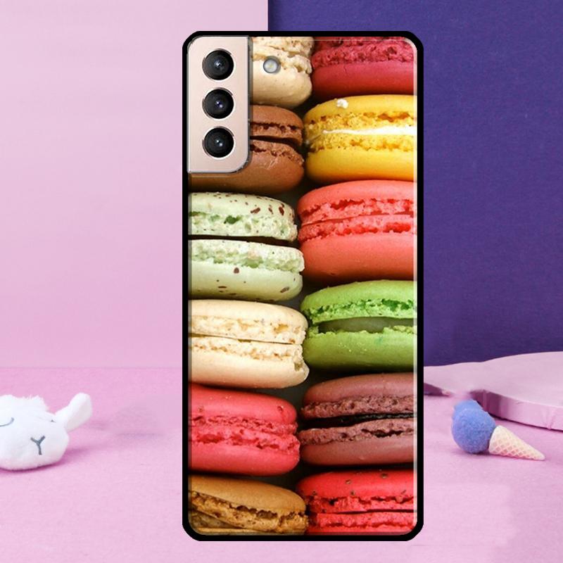 

Macarons Cake Dessert Phone Case For Samsung Galaxy S25 S24 Ultra S9 S10 S20 S21 S22 Plus S23 FE S24 FE Cover Galaxy S25