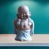Creative Little Ceramic Maitreya Happy Buddha Sculpture Figurine Ornaments,