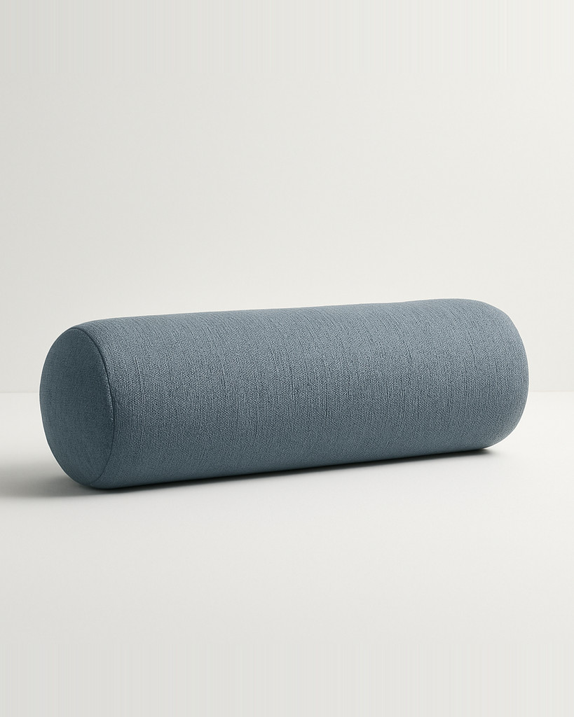 Long Pillow for Beds Cylinder Support Waist Leg Cushion Simple Solid Color Sun Lounger Backrest Pad Home Office Decor