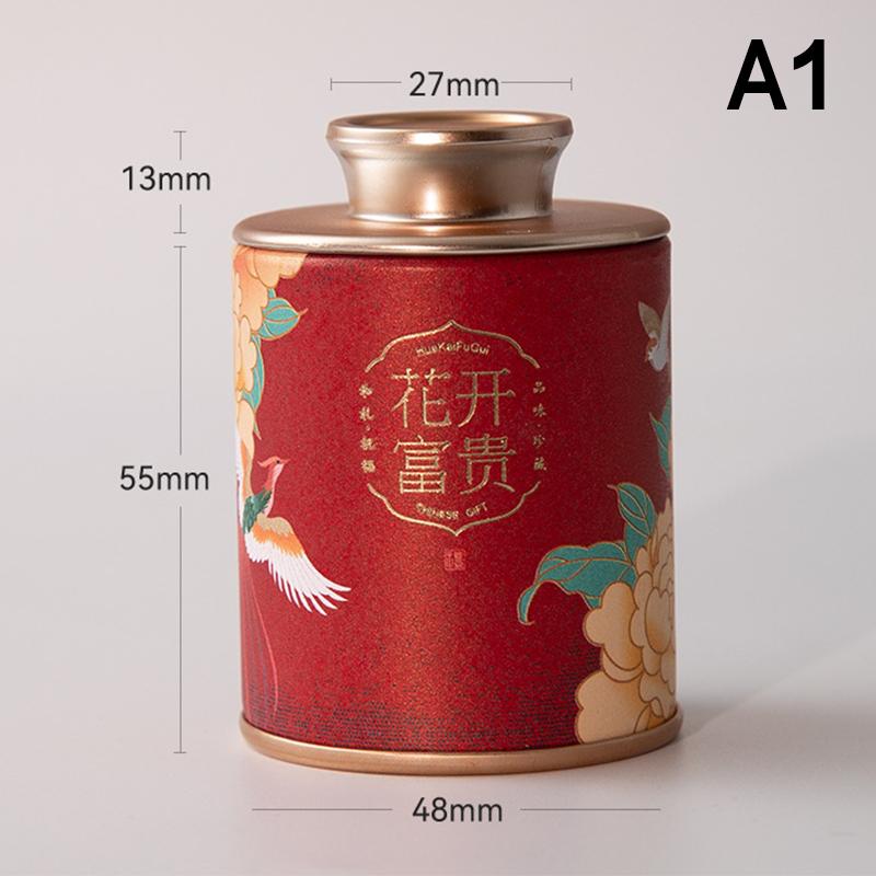 Mini Empty Tea Tin Can Household Green Black Tea Sealed Jar Portable Home Exquisite Small Tea Paper Packaging Cans