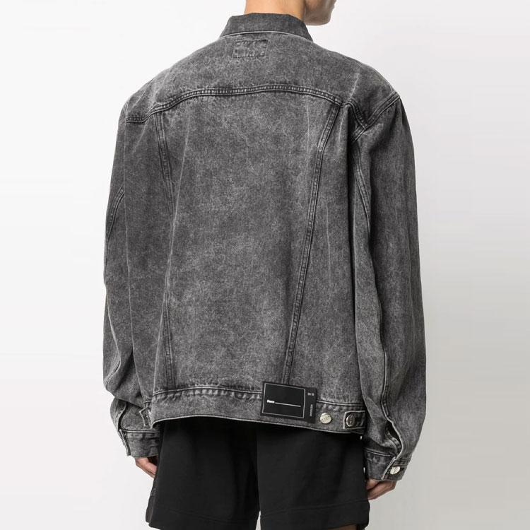 WE11DONE logo patch denim jacket WD-DJ4-20-017-U-WASHBLACK