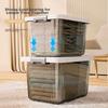Jiadu Transparent Storage Box for Home And Car Use, Small Organizer Box for Clothes, Toys And Miscellaneous Items, Plastic Storage Container