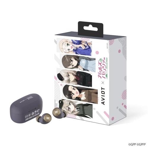 

AVIOT Girls und Panzer Collaboration Wireless Earbuds, Over 300 Special Voices (3 Models Total), Special Design, Hybrid Noise Cancelling, Up to 60 Hou