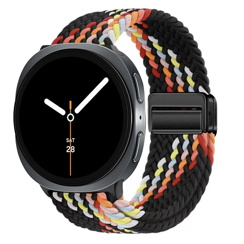 Nylon Braided Solo Loop Strap Suitable for Samsung Galaxy Watch 8 40mm/44mm Magnetic Band For Galaxy Watch 8 Classic Correa