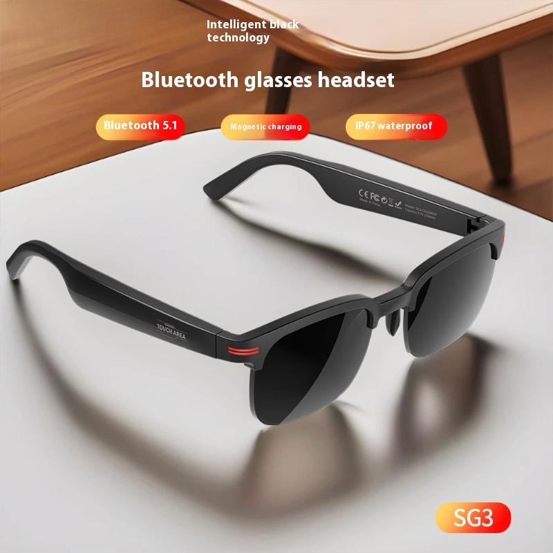 

Bluetooth-окуляри SG3 Bluetooth 5.1 із сонцезахисними окулярами, антиблікові чорний
