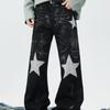 Men's Distressed Ripped Straight-Leg Jeans – American High Street Style