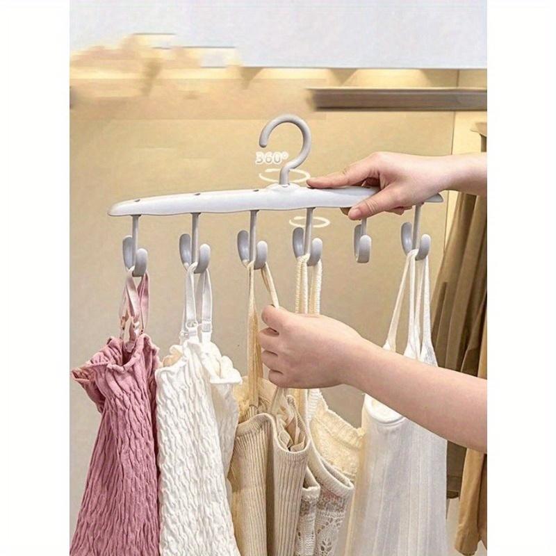 1pc Multi-Functional Rotating Hanger With Multiple Hooks, Suitable For Ties, Scarves, Bedroom Closet Space Organizer, Storage Box, Women Tops